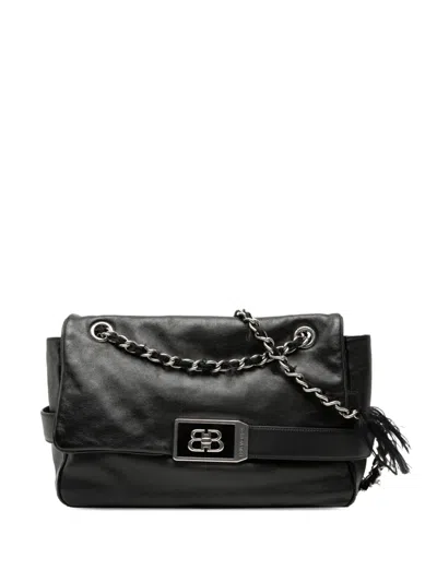 Pre-owned Balenciaga 2010-2026 Medium Leather Modu Shoulder Bag In Black
