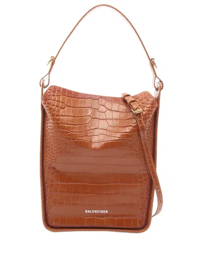 Pre-owned Balenciaga 2010-2026 Tool 2.0 North South Satchel In Brown