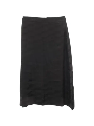 Pre-owned Balenciaga 2010s Bb Logo-pattern Skirt In Black