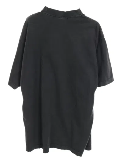 Pre-owned Balenciaga 2010s College Crew-neck T-shirt In Black