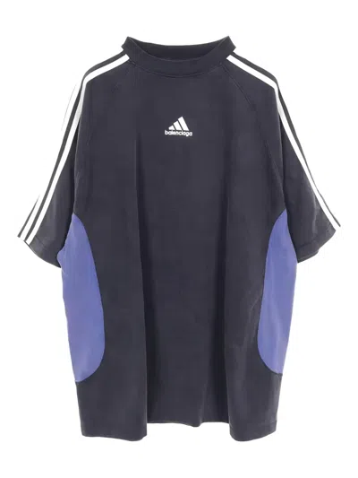 Pre-owned Balenciaga 2010s Crew-neck Cotton T-shirt In Gray