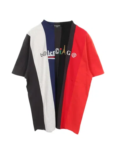 Pre-owned Balenciaga 2010s Cut-up Rebuilding T-shirt In Red