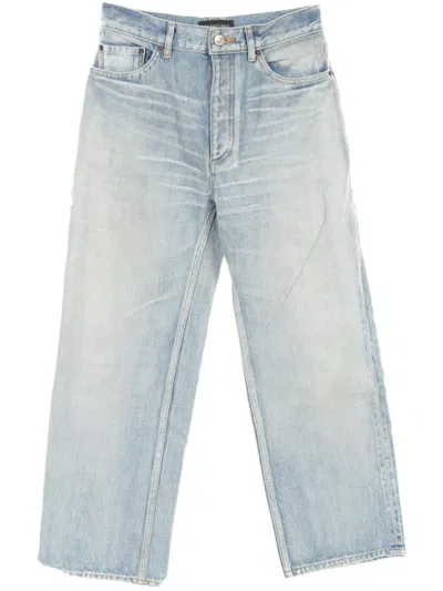 Pre-owned Balenciaga 2010s Denim Trousers In Blue