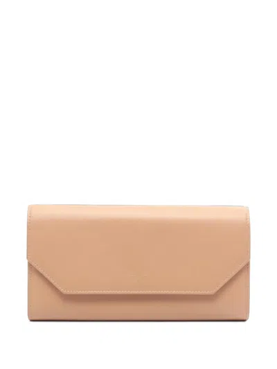 Pre-owned Balenciaga 2010s Envelope Bi-fold Wallet In Neutrals