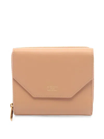 Pre-owned Balenciaga 2010s Envelope Trifold Wallet In Neutrals