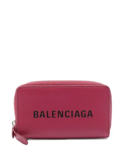Pre-owned Balenciaga 2010s Everyday Leather Coin Purse In Pink