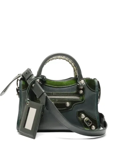 Pre-owned Balenciaga 2010s Giant City Tote Bag In Green