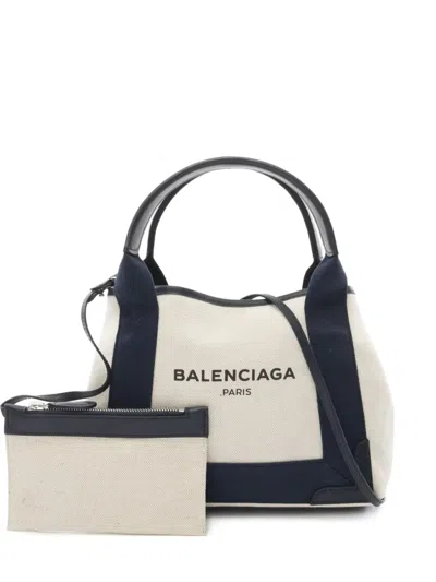 Pre-owned Balenciaga 2010s Hippopotamus Xs Handbag In Neutral