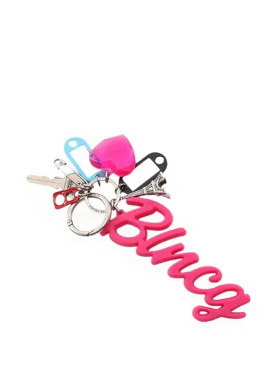 Pre-owned Balenciaga 2010s Hourglass Soft Bag Charm In Pink