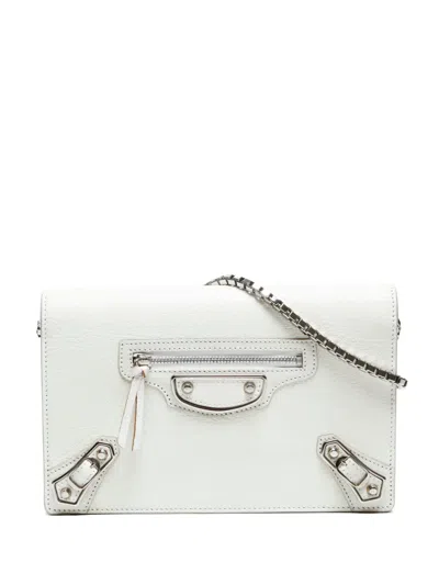 Pre-owned Balenciaga 2010s Leather Chain Crossbody Bag