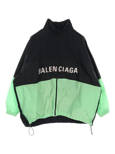 Pre-owned Balenciaga 2010s Logo Lightweight Jacket In Black