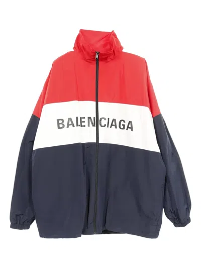 Pre-owned Balenciaga 2010s Logo-print Track Jacket In Red