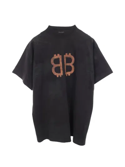 Pre-owned Balenciaga 2010s Logo-print T-shirt In Black