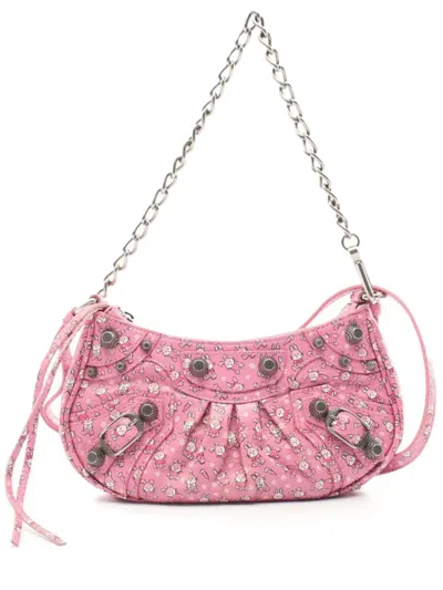 Pre-owned Balenciaga 2010s Mini Le Cagoule Rabbit Handbag In 粉色