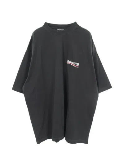 Pre-owned Balenciaga 2010s Political Campaign T-shirt In Black
