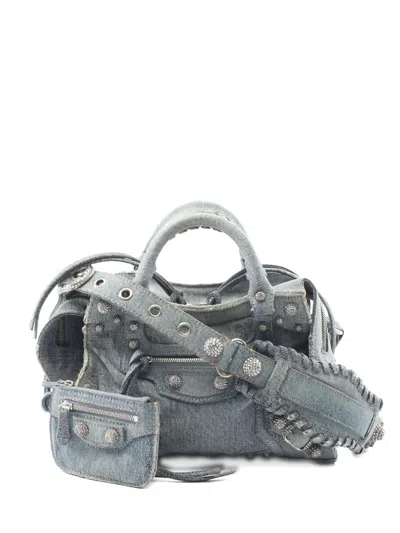 Pre-owned Balenciaga 2010s Small Neo Cagole Tote Bag In Blue