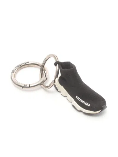 Pre-owned Balenciaga 2010s Speed Sneaker Keyring In Silver