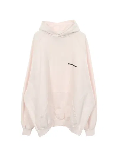 Pre-owned Balenciaga 2010s Strike 1917 Oversized Hoodie In Pink