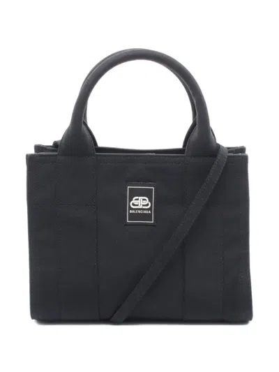 Pre-owned Balenciaga 2010s Trade Xs Two-way Handbag In Black