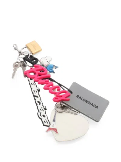 Pre-owned Balenciaga 2010s Turner Bag Charm In Grey