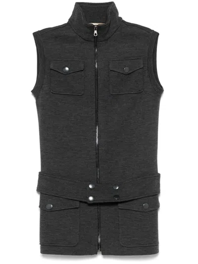 Pre-owned Balenciaga 2010s Wool Gilet In Grey