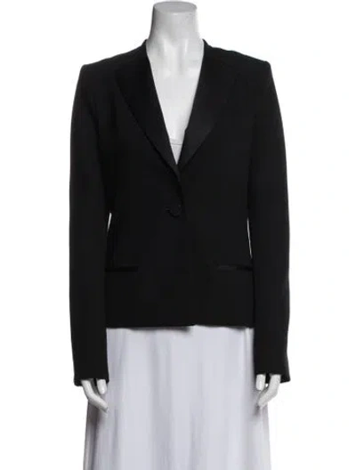 Pre-owned Balenciaga 2011 Virgin Wool Blazer In Black