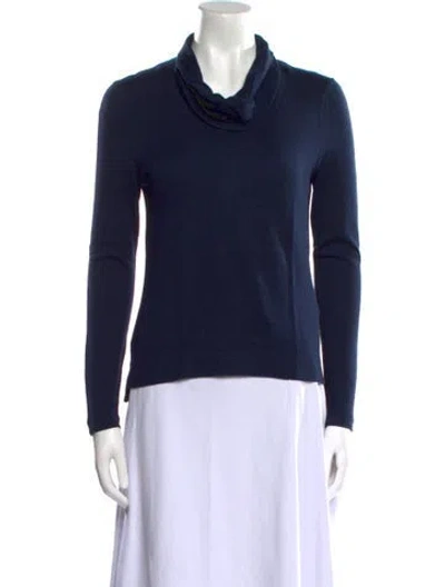 Pre-owned Balenciaga 2011 Virgin Wool Sweatshirt In Blue