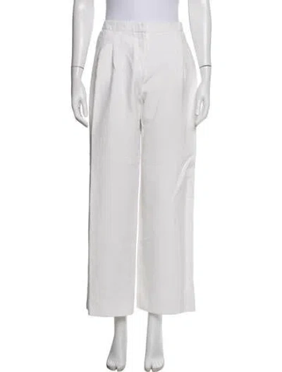Pre-owned Balenciaga 2011 Wide Leg Pants In White