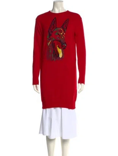 Pre-owned Balenciaga 2012 Angora Sweater In Red