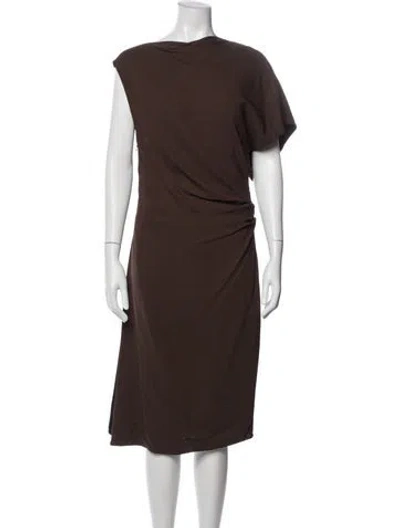 Pre-owned Balenciaga 2012 Knee-length Dress In Brown