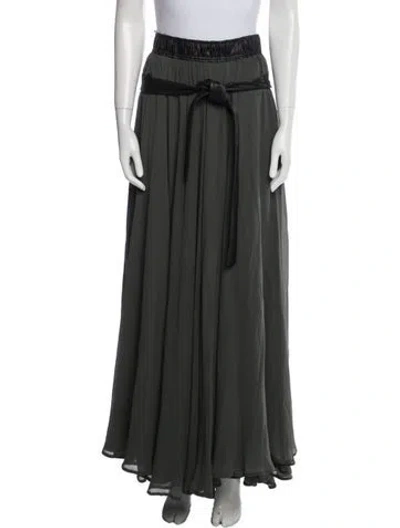 Pre-owned Balenciaga 2012 Long Skirt In Green