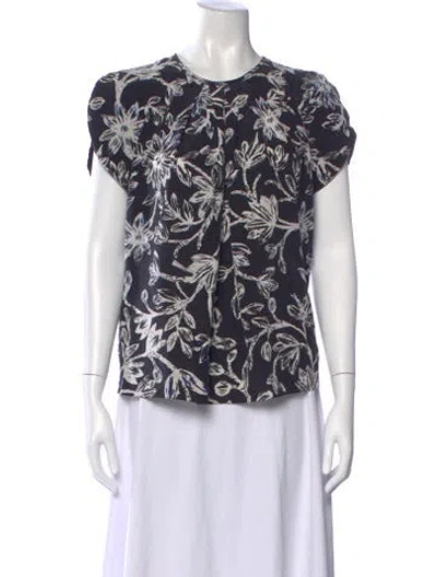 Pre-owned Balenciaga 2012 Silk Blouse In Black