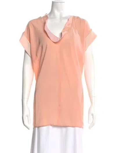 Pre-owned Balenciaga 2012 Silk Top In Pink