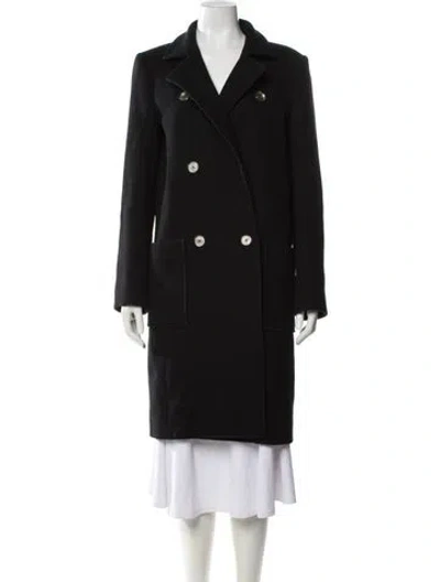 Pre-owned Balenciaga 2012 Wool Peacoat In Black