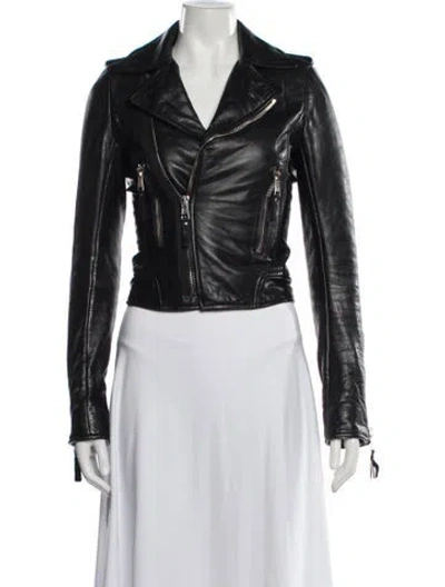 Pre-owned Balenciaga 2013 Biker Biker Jacket In Black