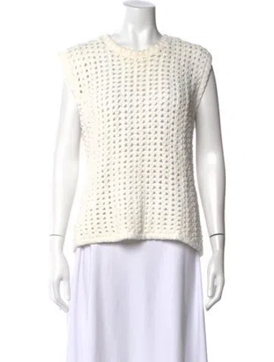 Pre-owned Balenciaga 2013 Crew Neck Sweater In White