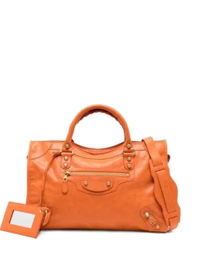Pre-owned Balenciaga 2013 Le City Bag In Orange
