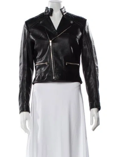 Pre-owned Balenciaga 2013 Leather Biker Jacket In Black