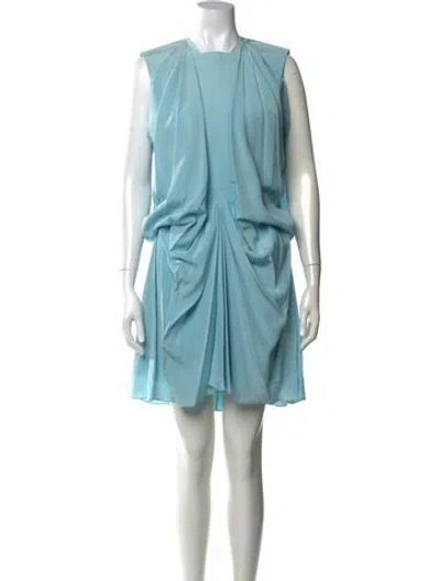 Pre-owned Balenciaga 2013 Mini Dress In Blue