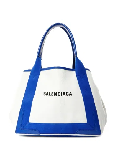 Pre-owned Balenciaga 2014-2024 S Cabas Tote Bag In White