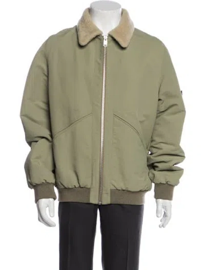 Pre-owned Balenciaga 2014 Bomber Jacket In Green