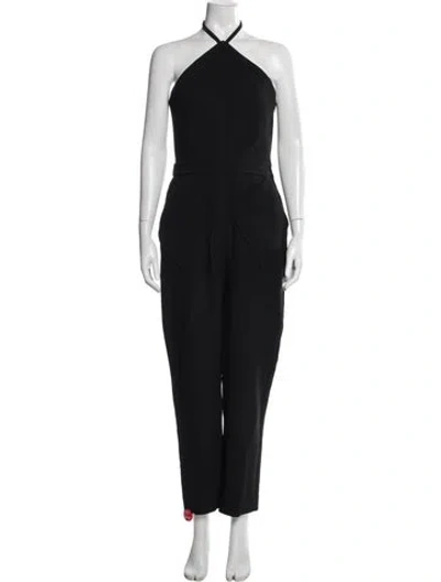 Pre-owned Balenciaga 2014 Halterneck Jumpsuit In Black