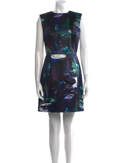 Pre-owned Balenciaga 2014 Mini Dress In Black