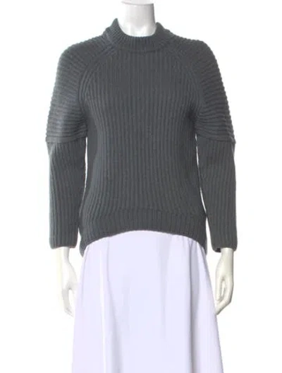 Pre-owned Balenciaga 2014 Mock Neck Sweater In Gray