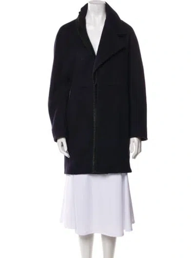 Pre-owned Balenciaga 2014 Virgin Wool Coat In Multi