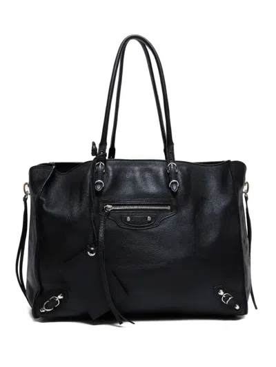 Pre-owned Balenciaga 2015-2024 Paper Tote Bag In Black