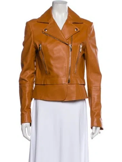 Pre-owned Balenciaga 2015 Biker Biker Jacket In Neutrals