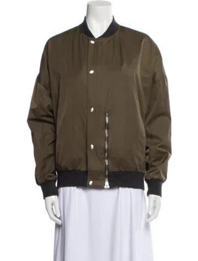 Pre-owned Balenciaga 2015 Bomber Jacket In Green