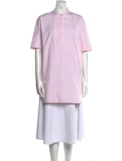 Pre-owned Balenciaga 2015 Mock Neck Tunic In Pink