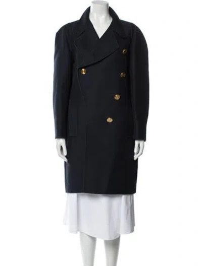 Pre-owned Balenciaga 2015 Peacoat In Blue